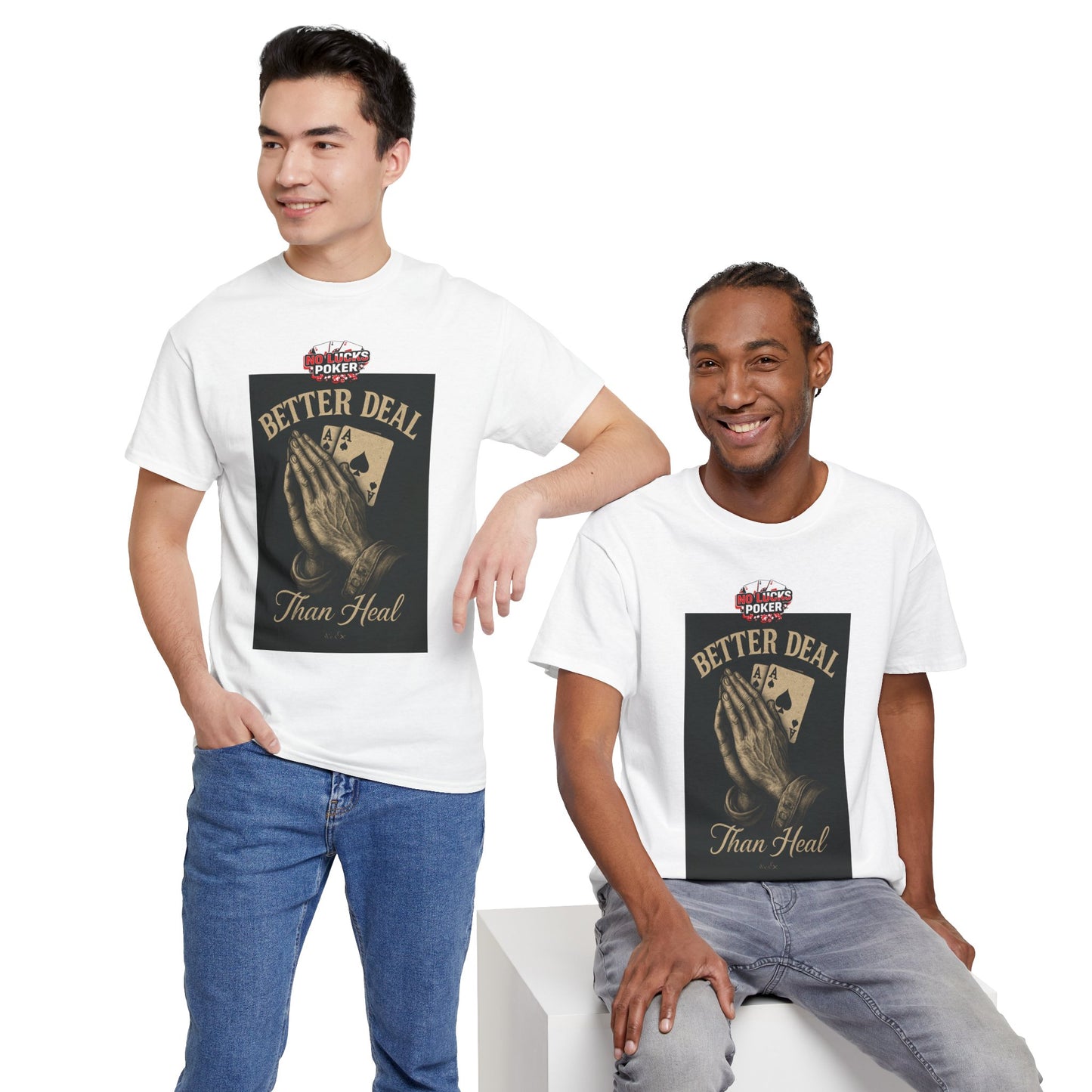 No Prayers Just Play Poker T-Shirt | Zero Lucks – Skill Over Superstition