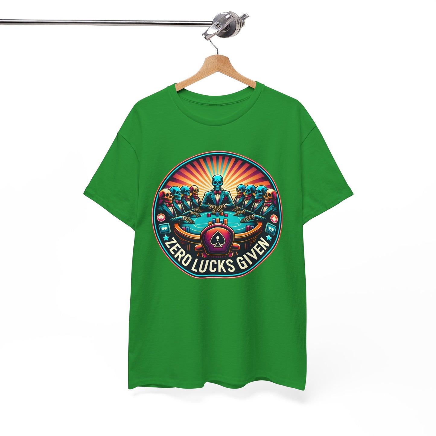 Zero Lucks Given unisex heavy cotton tee Poker Apparel