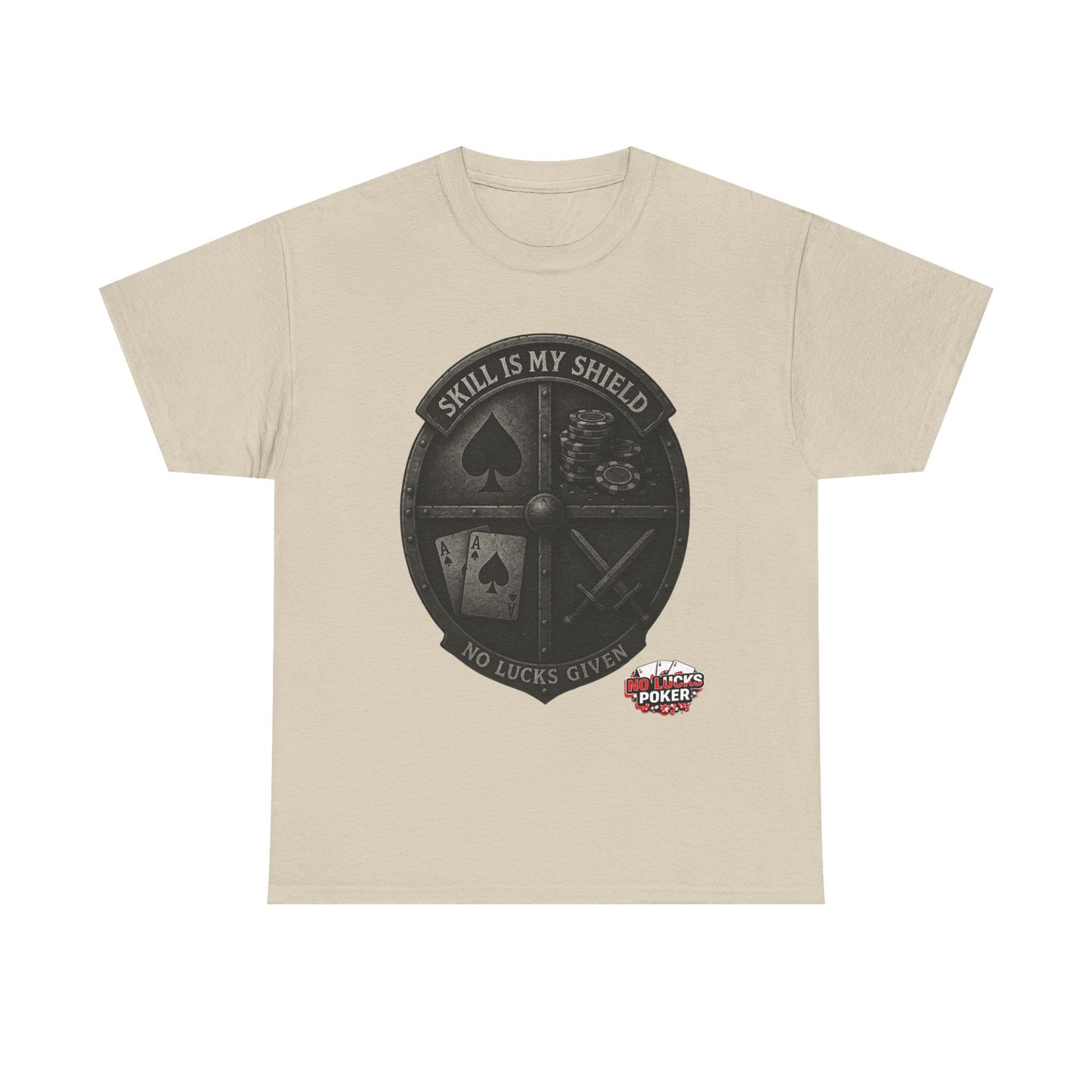 Stack or Shatter Poker T-Shirt | No Lucks Given – Skill Over Luck