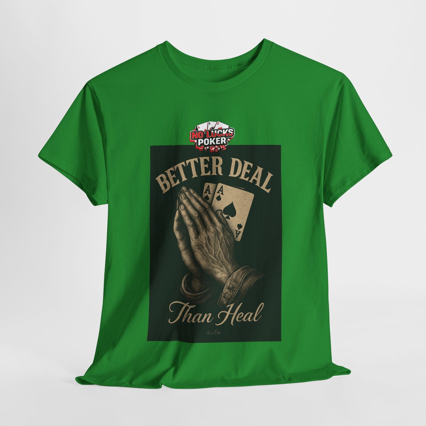 No Prayers Just Play Poker T-Shirt | Zero Lucks – Skill Over Superstition