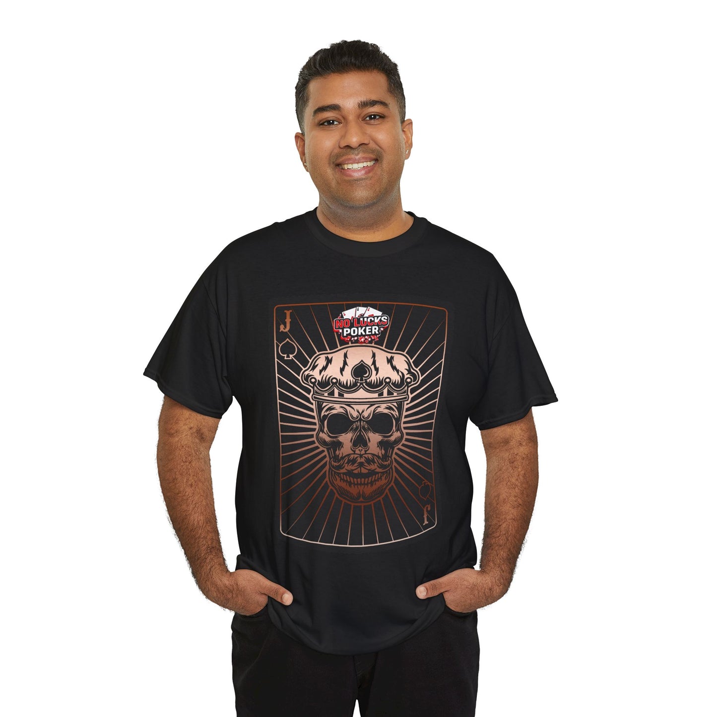 No Lucks Given – Jack Skull Crown of Spades Poker Tee (Copper Edition)