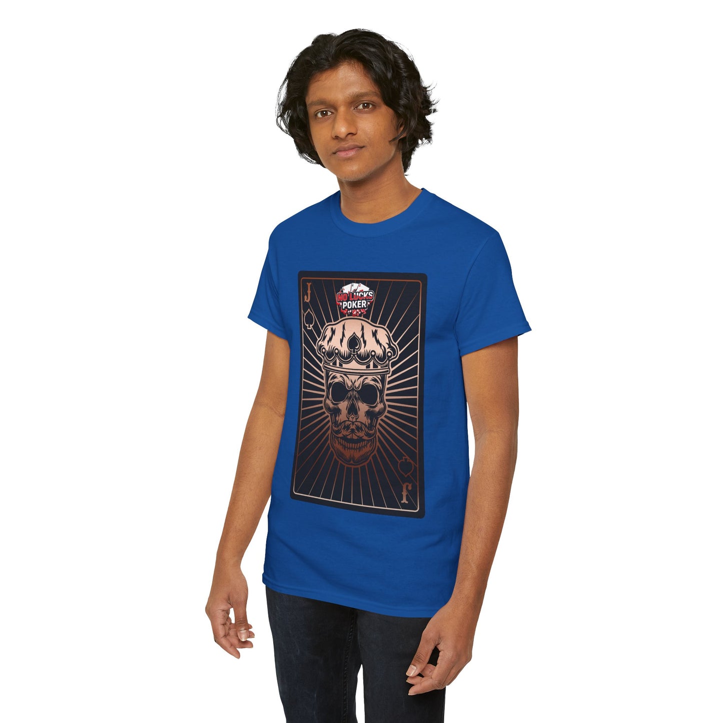 No Lucks Given – Jack Skull Crown of Spades Poker Tee (Copper Edition)