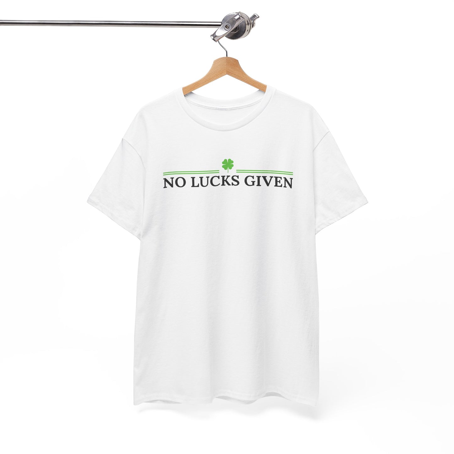 No Lucks Given – Classic Logo Poker Tee (Good Luck, All In)