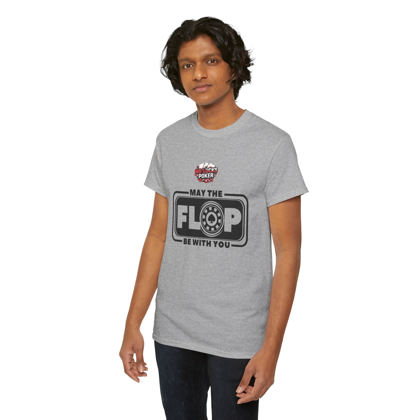 Zero Lucks – “May the Flop Be With You” Poker Logo Tee