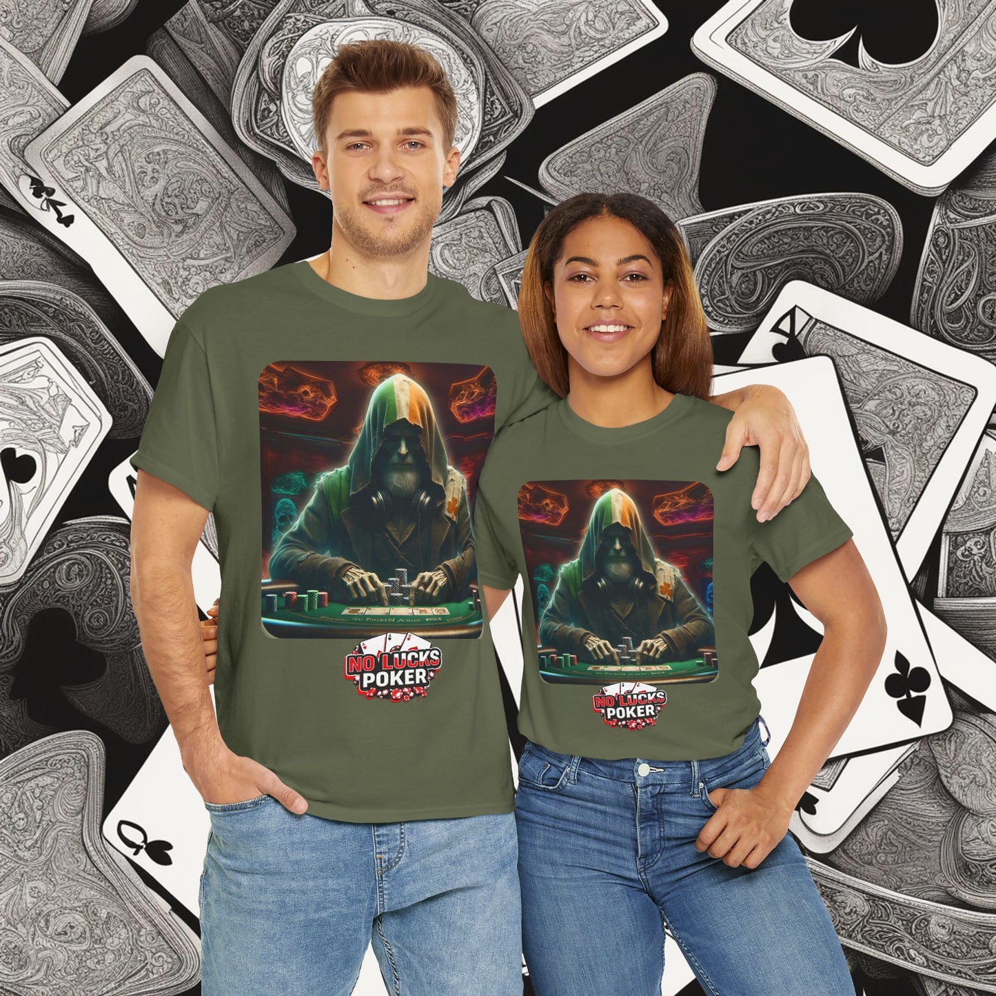 Irish Poker Player Celtic unisex heavy cotton tee Poker Apparel