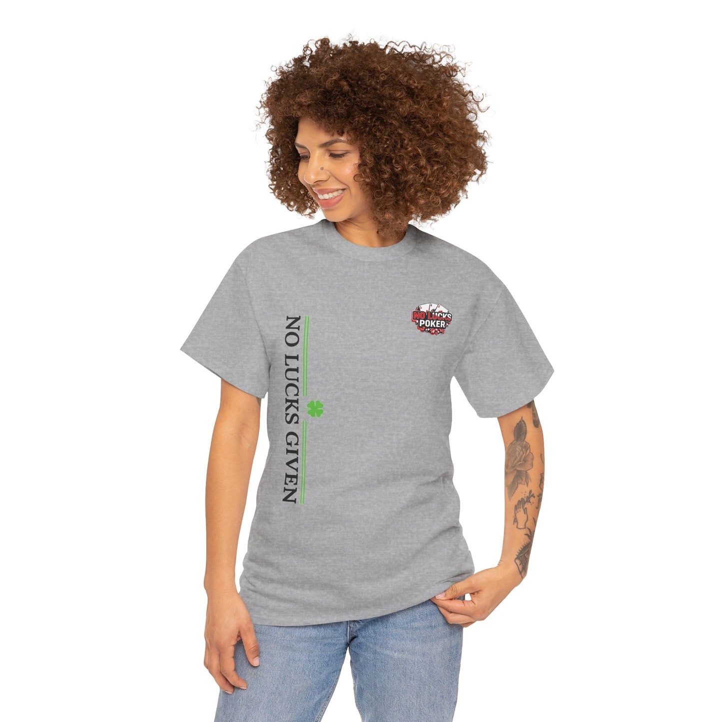 No Lucks Given – Signature Logo Poker Tee (All In Edition)