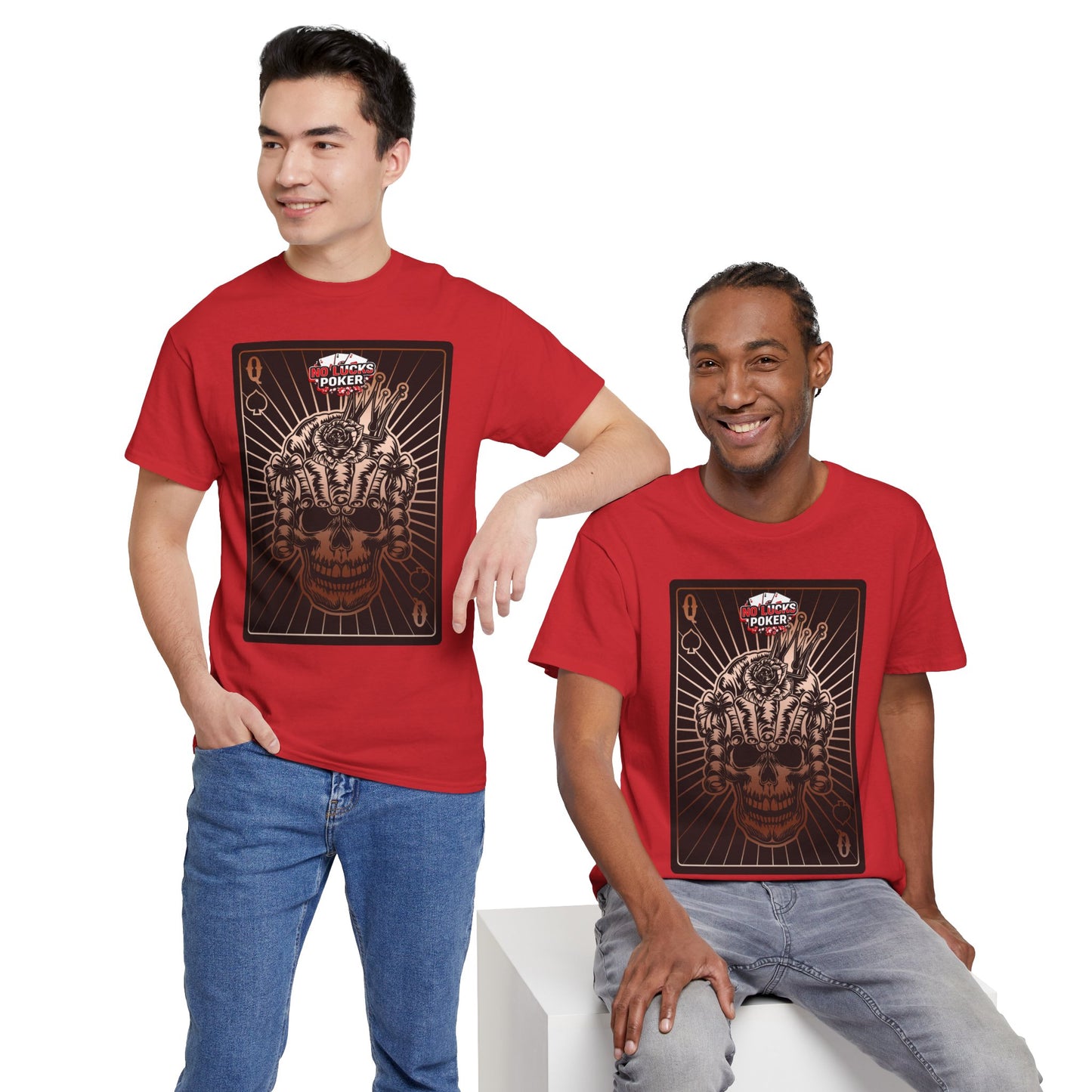 No Lucks Given – Angry Queen of Spades Poker Tee (Copper Edition)