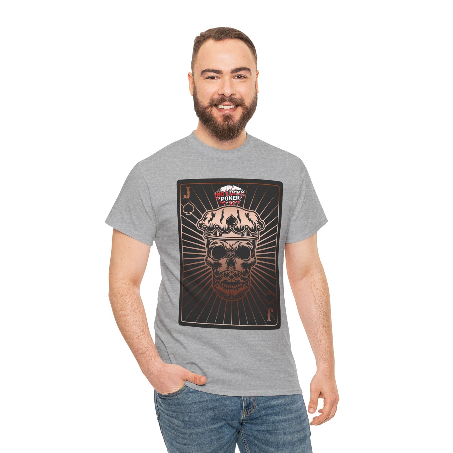 No Lucks Given – Jack Skull Crown of Spades Poker Tee (Copper Edition)