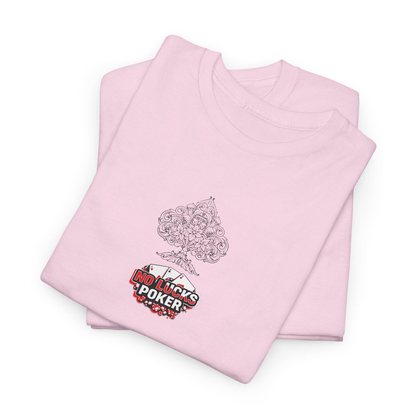 No Lucks Given Logo Poker T-Shirt | Built for Players, Not Luck