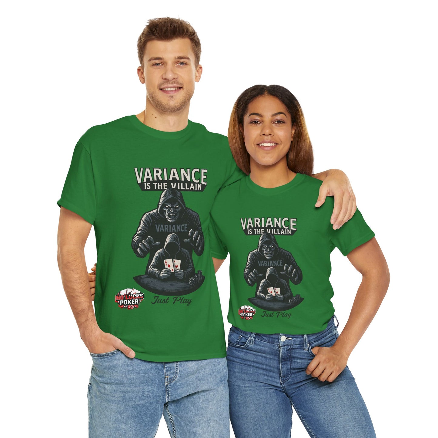 Variance is the Villain Poker T-Shirt | Zero Lucks – Fight the Swings