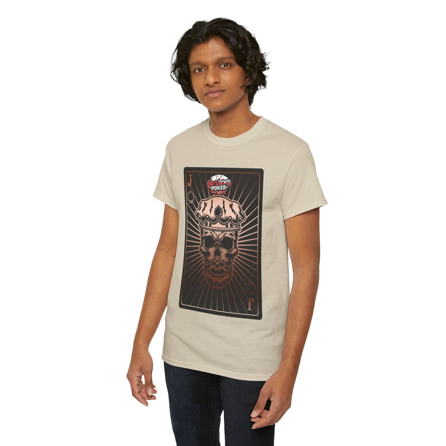 No Lucks Given – Jack Skull Crown of Spades Poker Tee (Copper Edition)