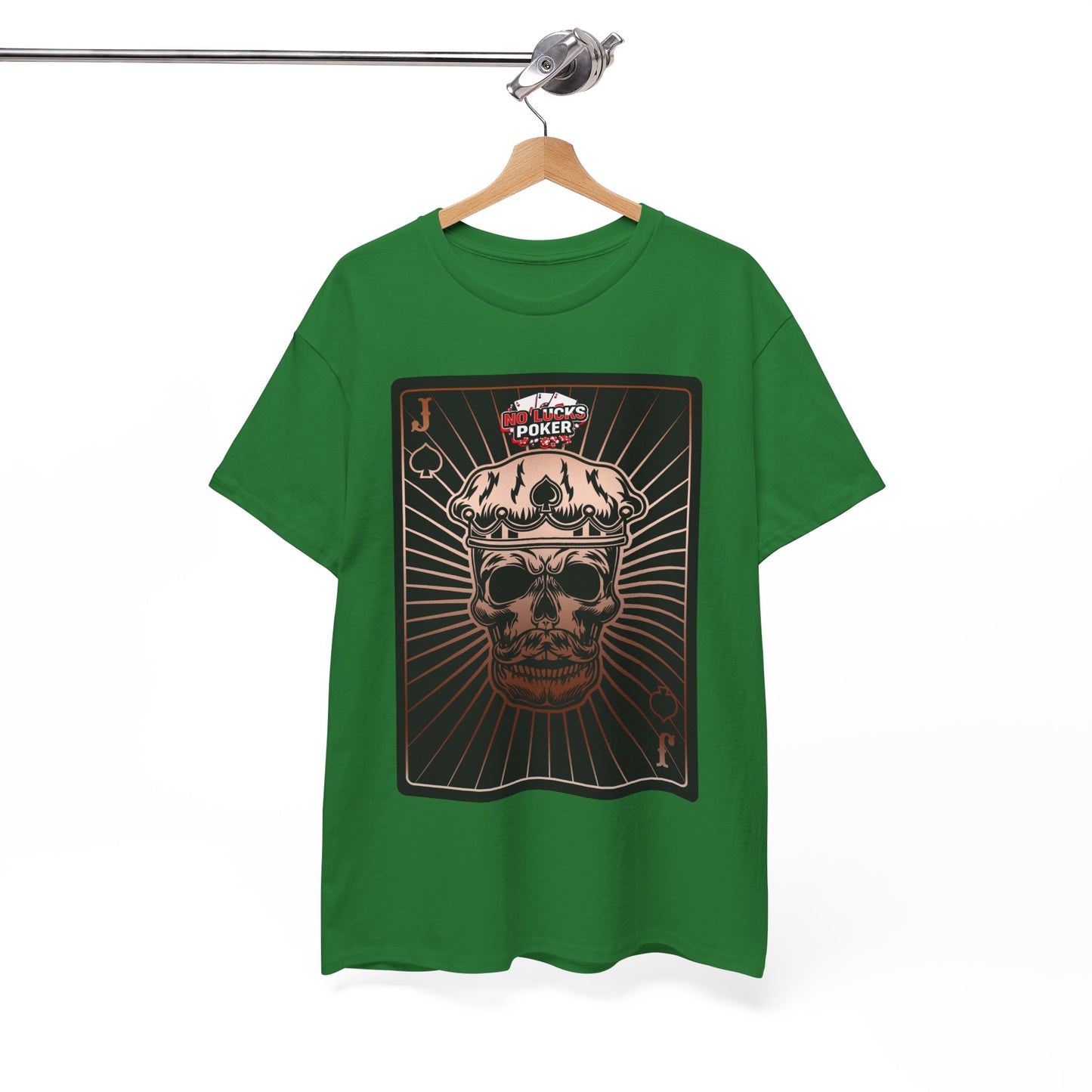 No Lucks Given – Jack Skull Crown of Spades Poker Tee (Copper Edition)