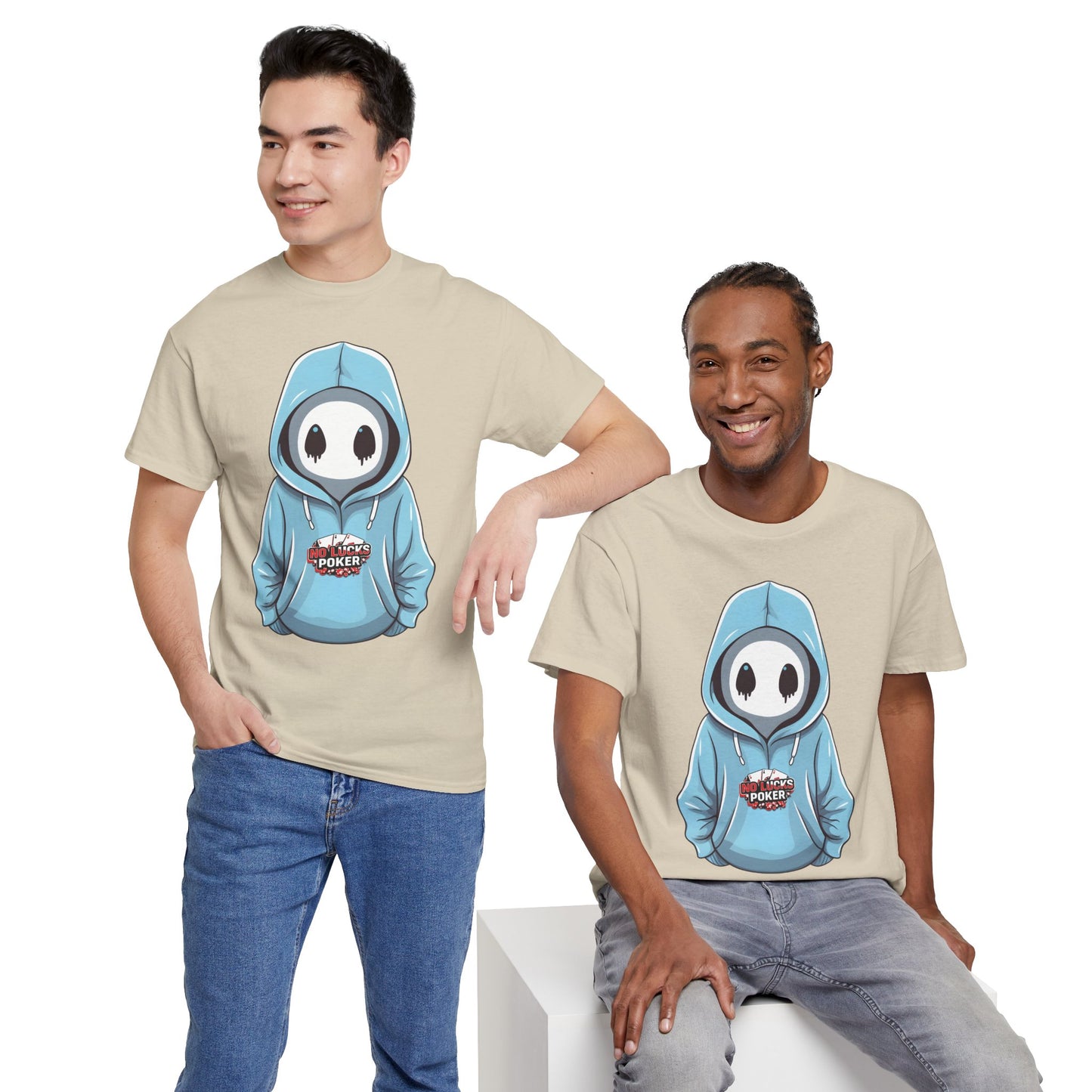 No Lucks Given – Mysterious Hoodie Player Poker Tee