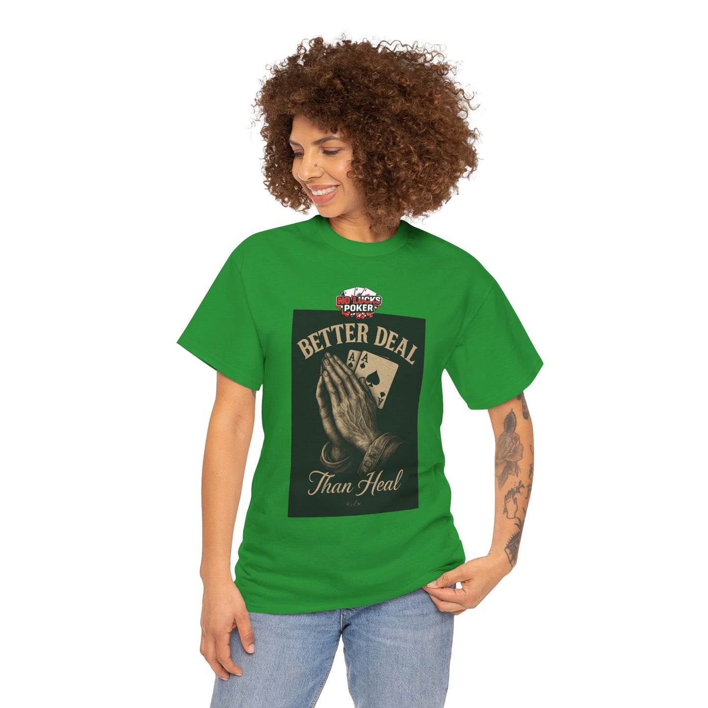 No Prayers Just Play Poker T-Shirt | Zero Lucks – Skill Over Superstition