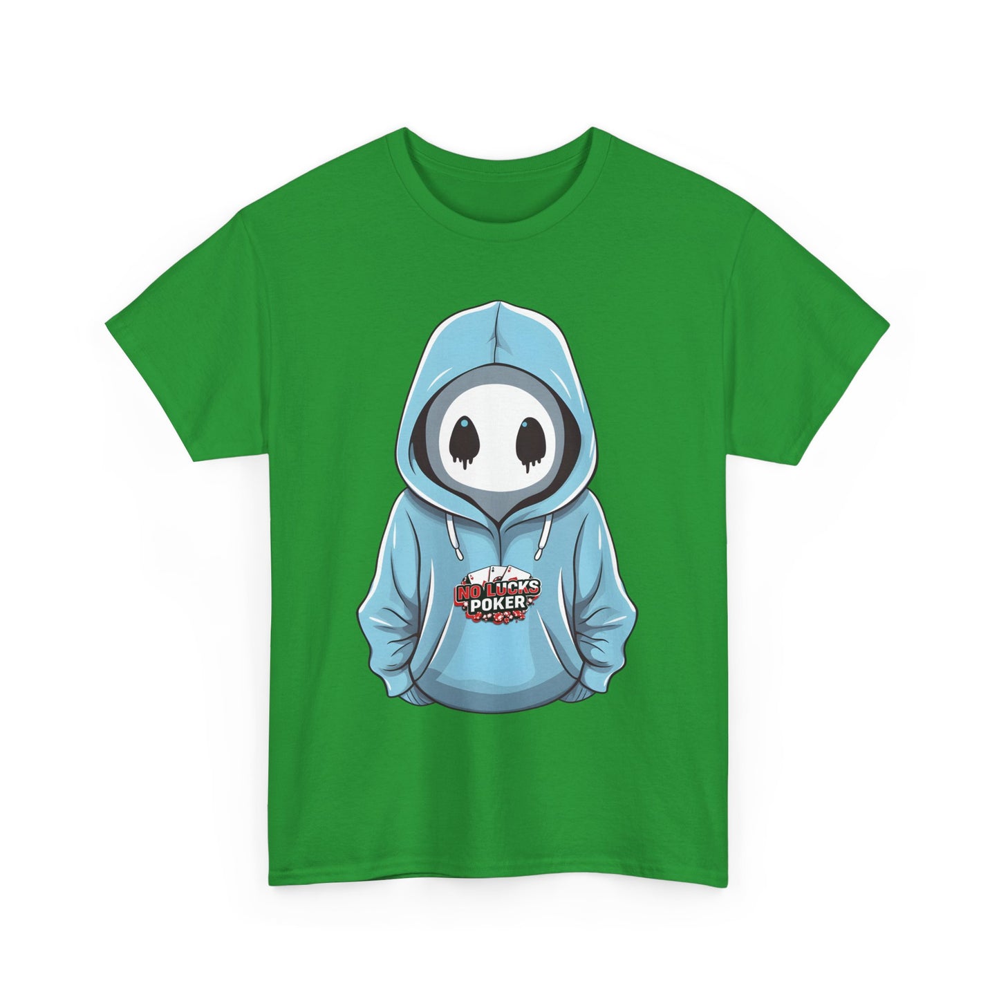 No Lucks Given – Mysterious Hoodie Player Poker Tee