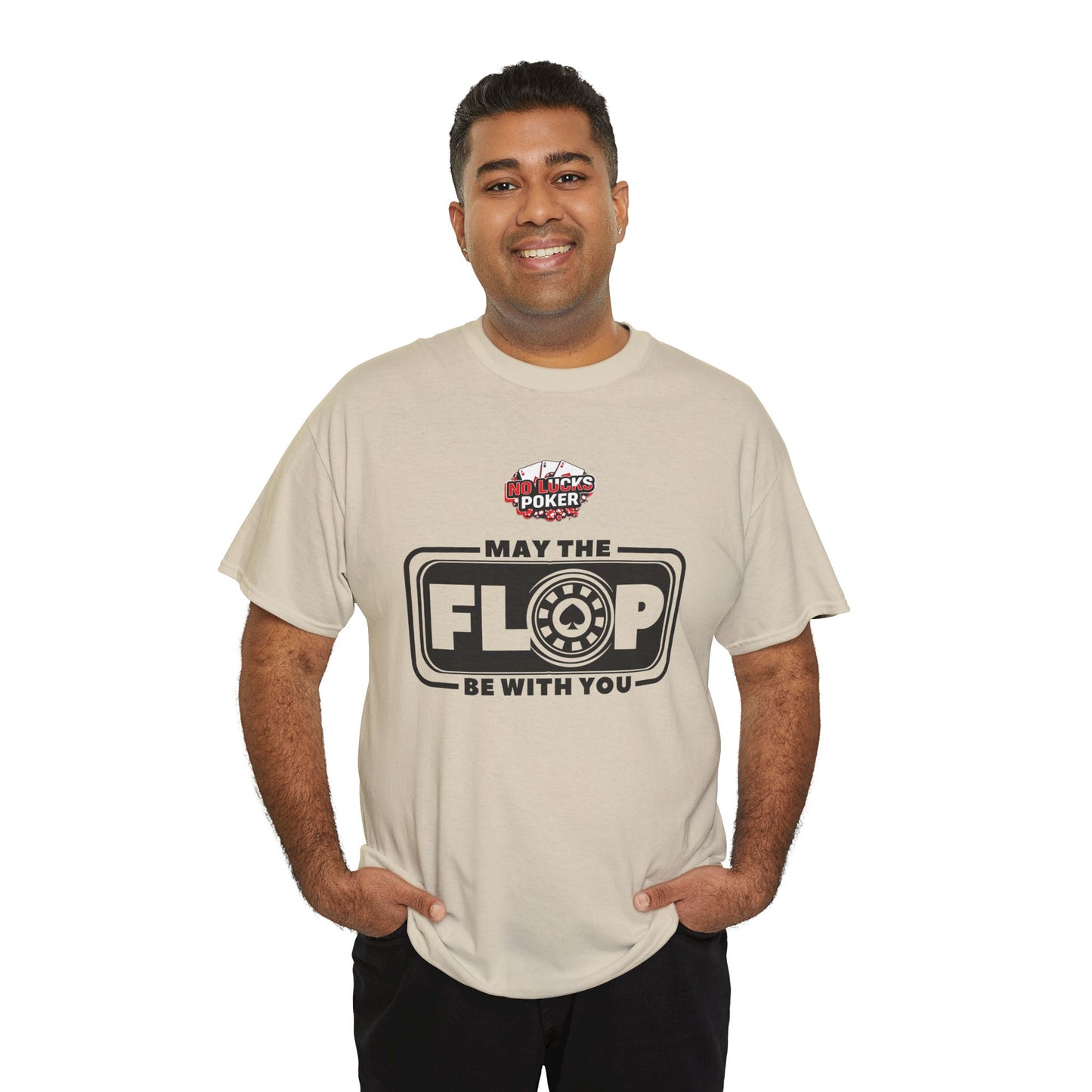 Zero Lucks – “May the Flop Be With You” Poker Logo Tee
