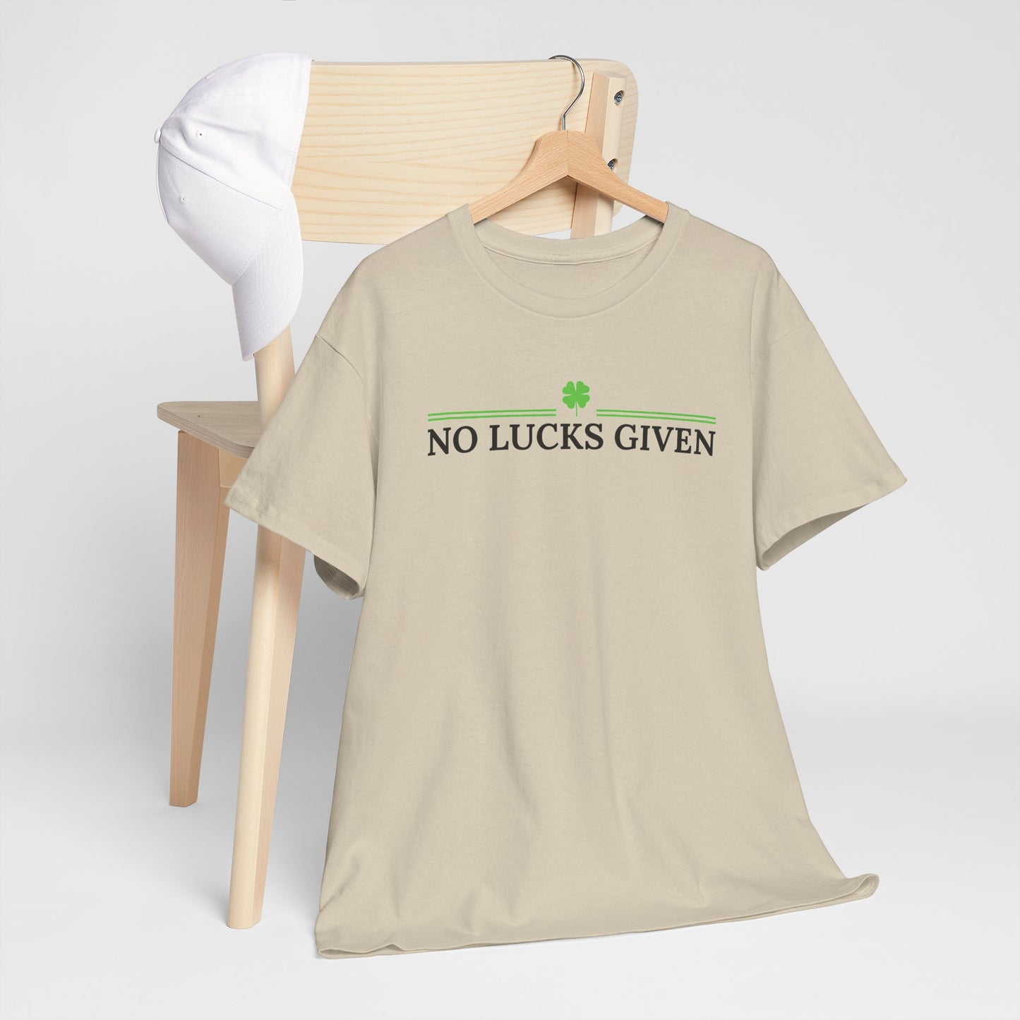 No Lucks Given – Classic Logo Poker Tee (Good Luck, All In)