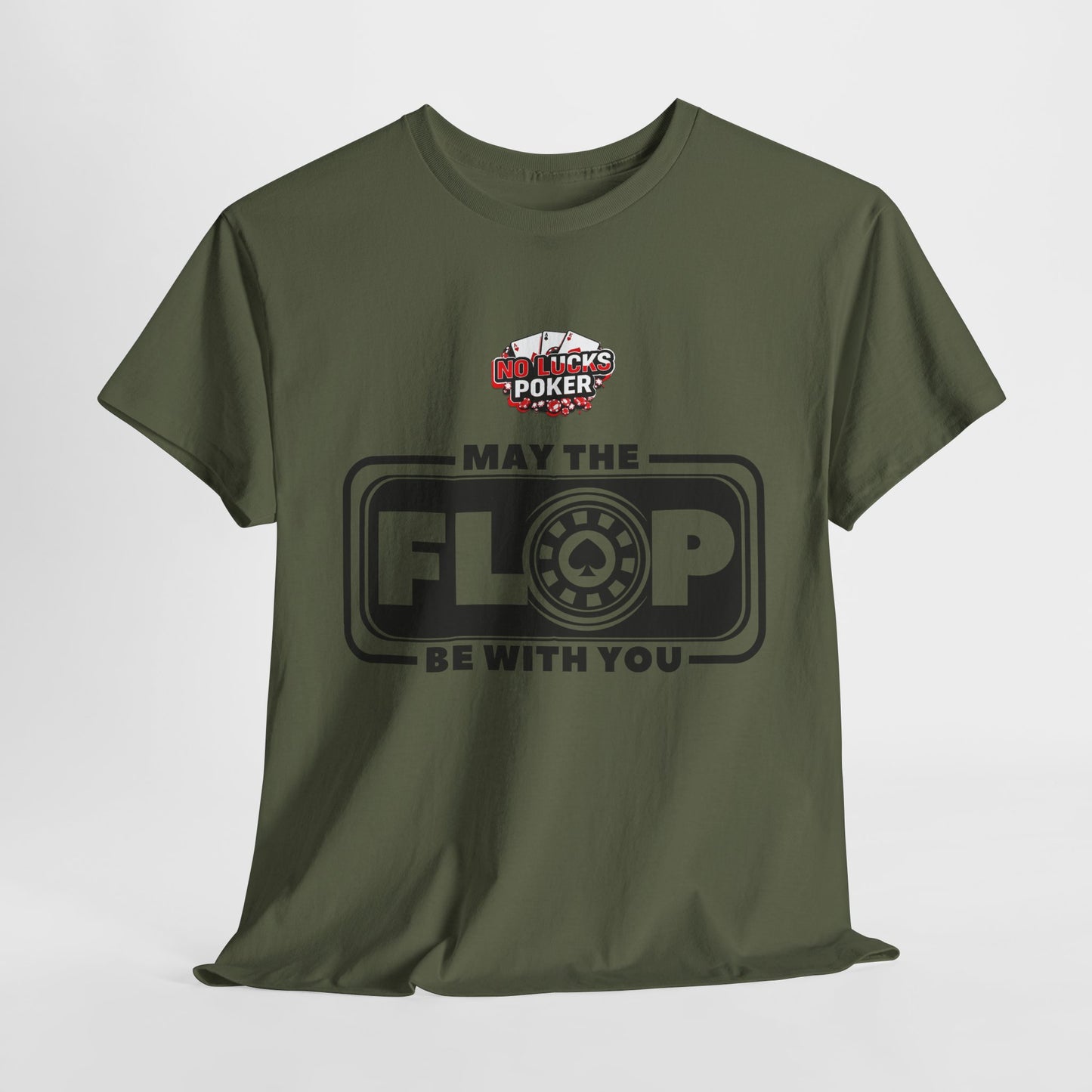 Zero Lucks – “May the Flop Be With You” Poker Logo Tee