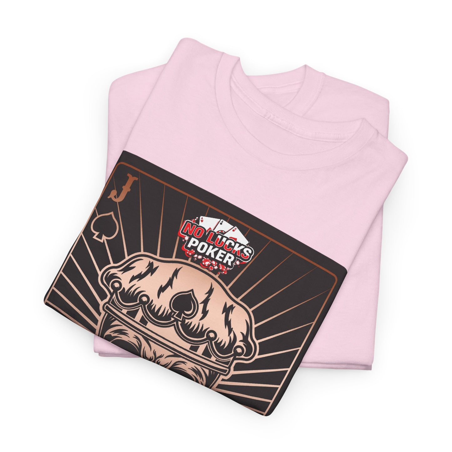 No Lucks Given – Jack Skull Crown of Spades Poker Tee (Copper Edition)