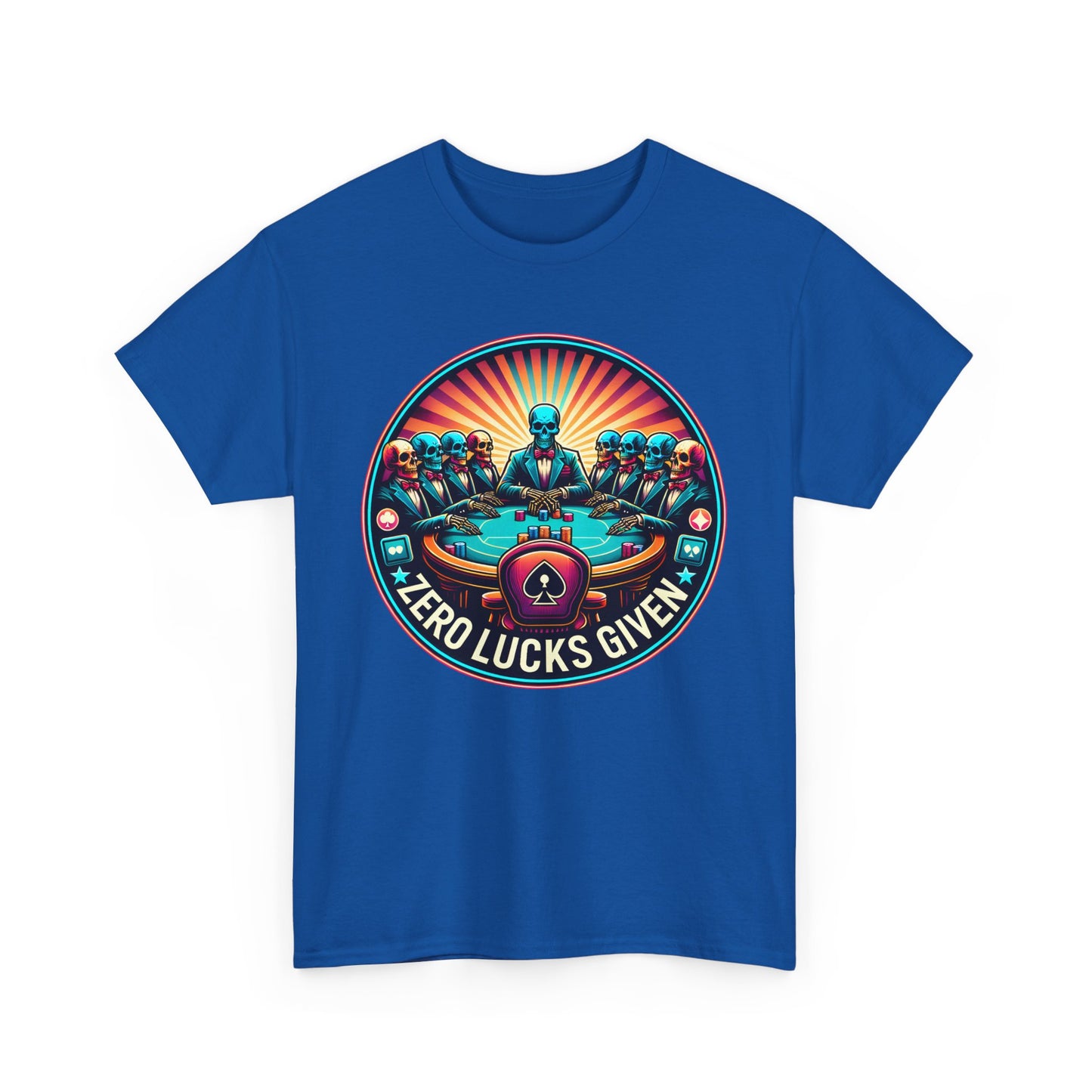 Zero Lucks Given unisex heavy cotton tee Poker Apparel