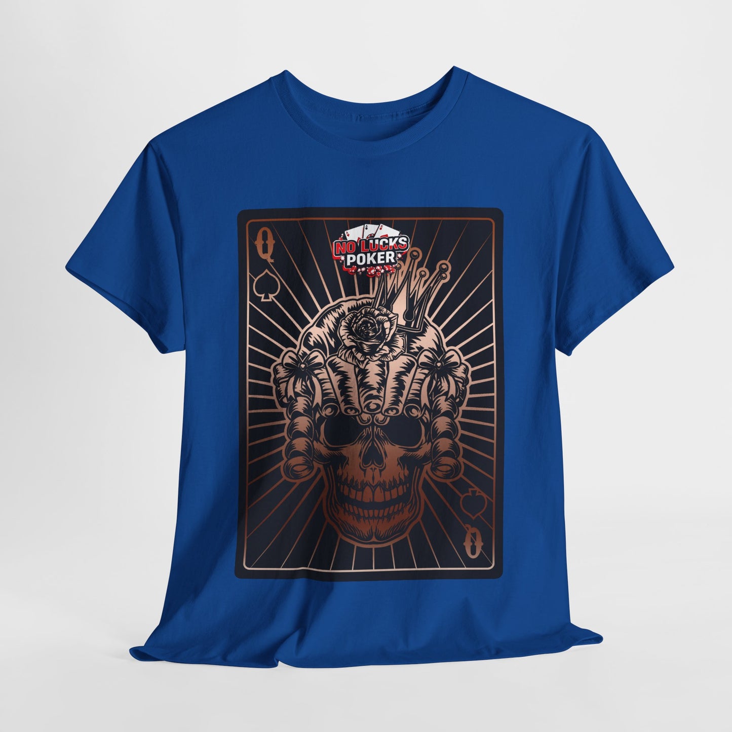 No Lucks Given – Angry Queen of Spades Poker Tee (Copper Edition)