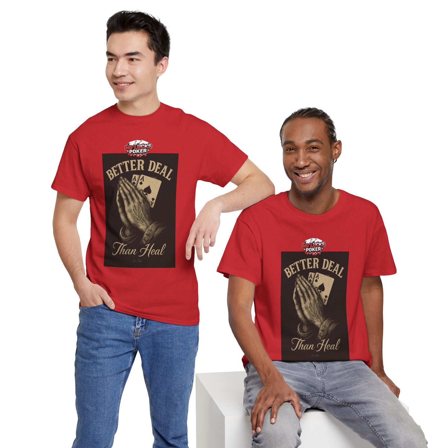 No Prayers Just Play Poker T-Shirt | Zero Lucks – Skill Over Superstition