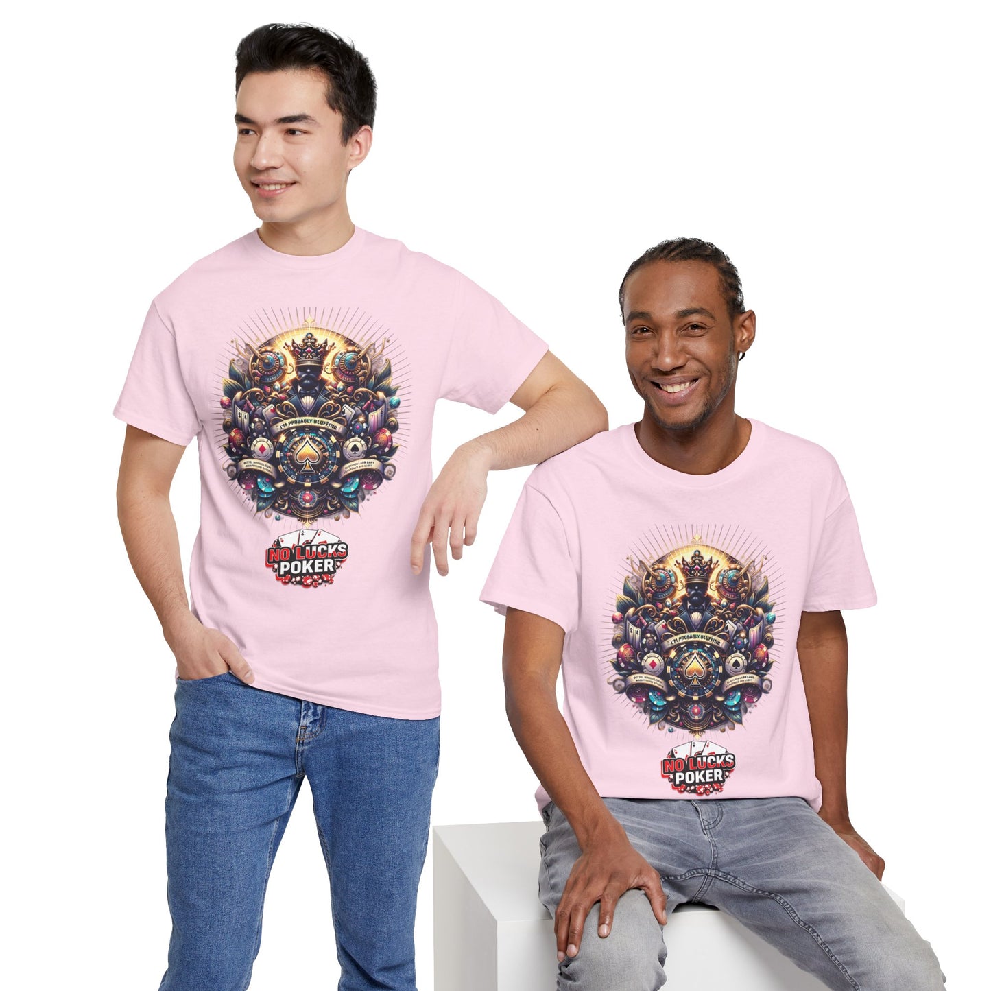 I'm Probably Bluffing unisex heavy cotton tee Poker Apparel