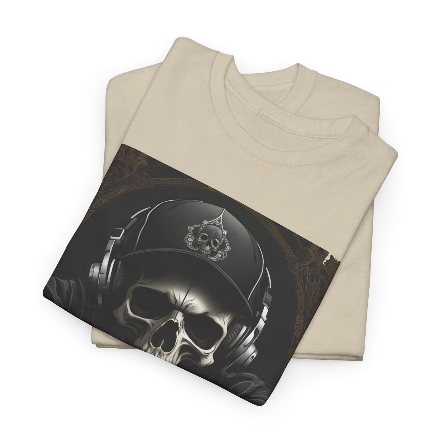 No Lucks Given – Hoodie Skull & Headphones Poker Tee
