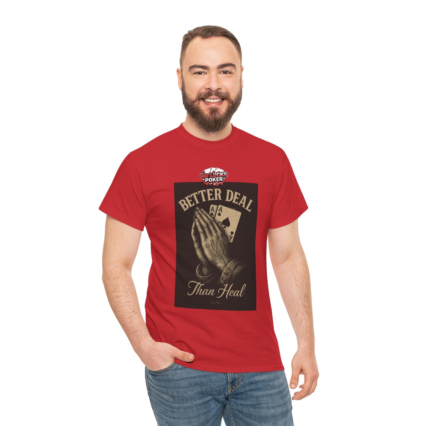 No Prayers Just Play Poker T-Shirt | Zero Lucks – Skill Over Superstition