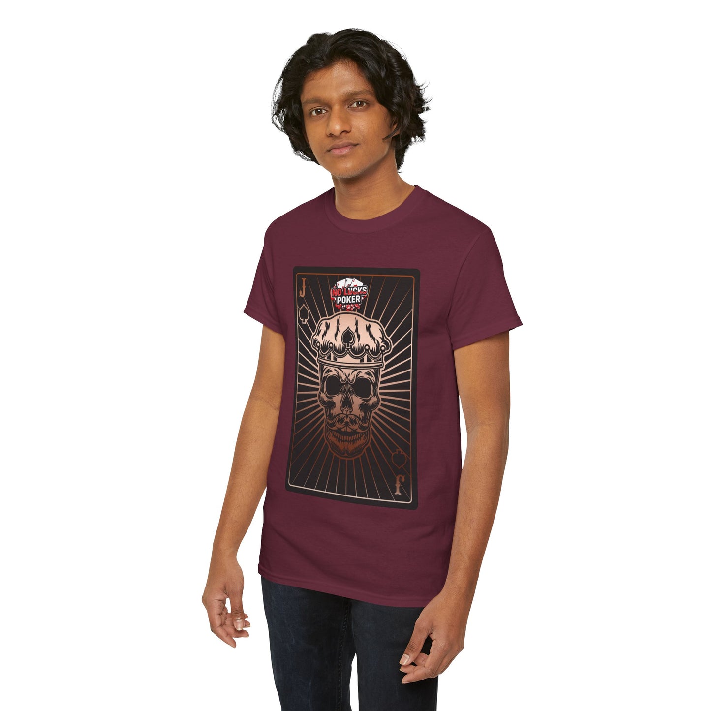 No Lucks Given – Jack Skull Crown of Spades Poker Tee (Copper Edition)