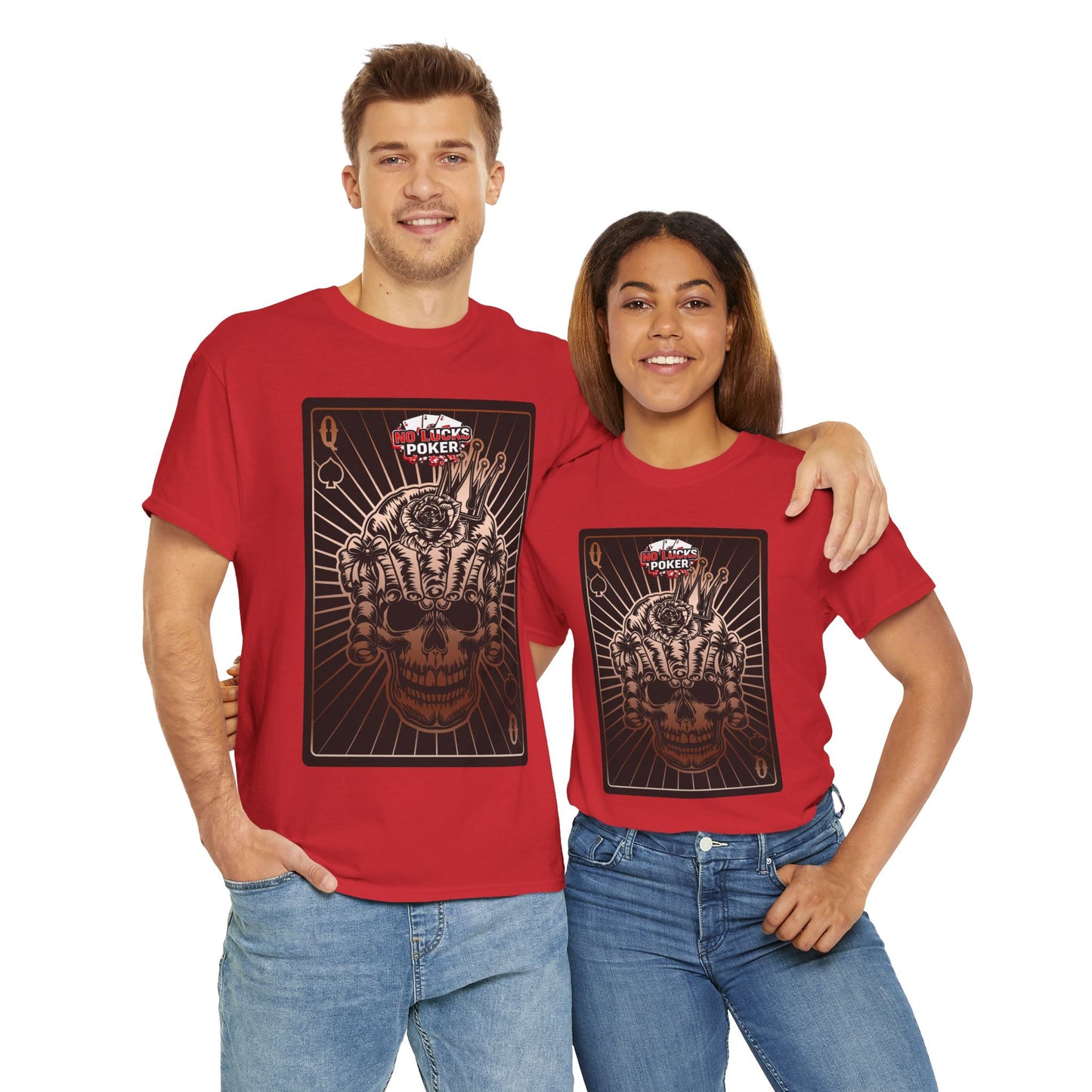 No Lucks Given – Angry Queen of Spades Poker Tee (Copper Edition)