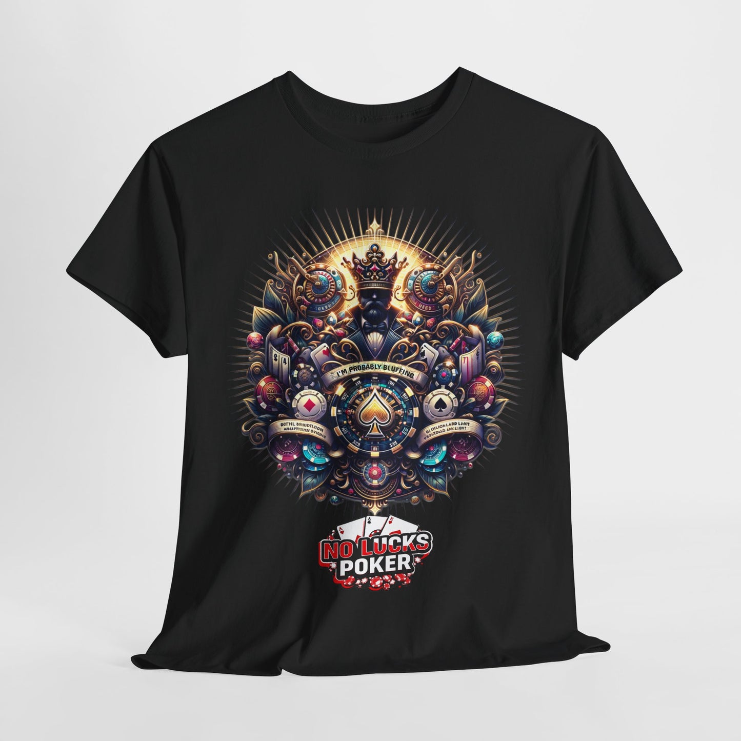 I'm Probably Bluffing unisex heavy cotton tee Poker Apparel