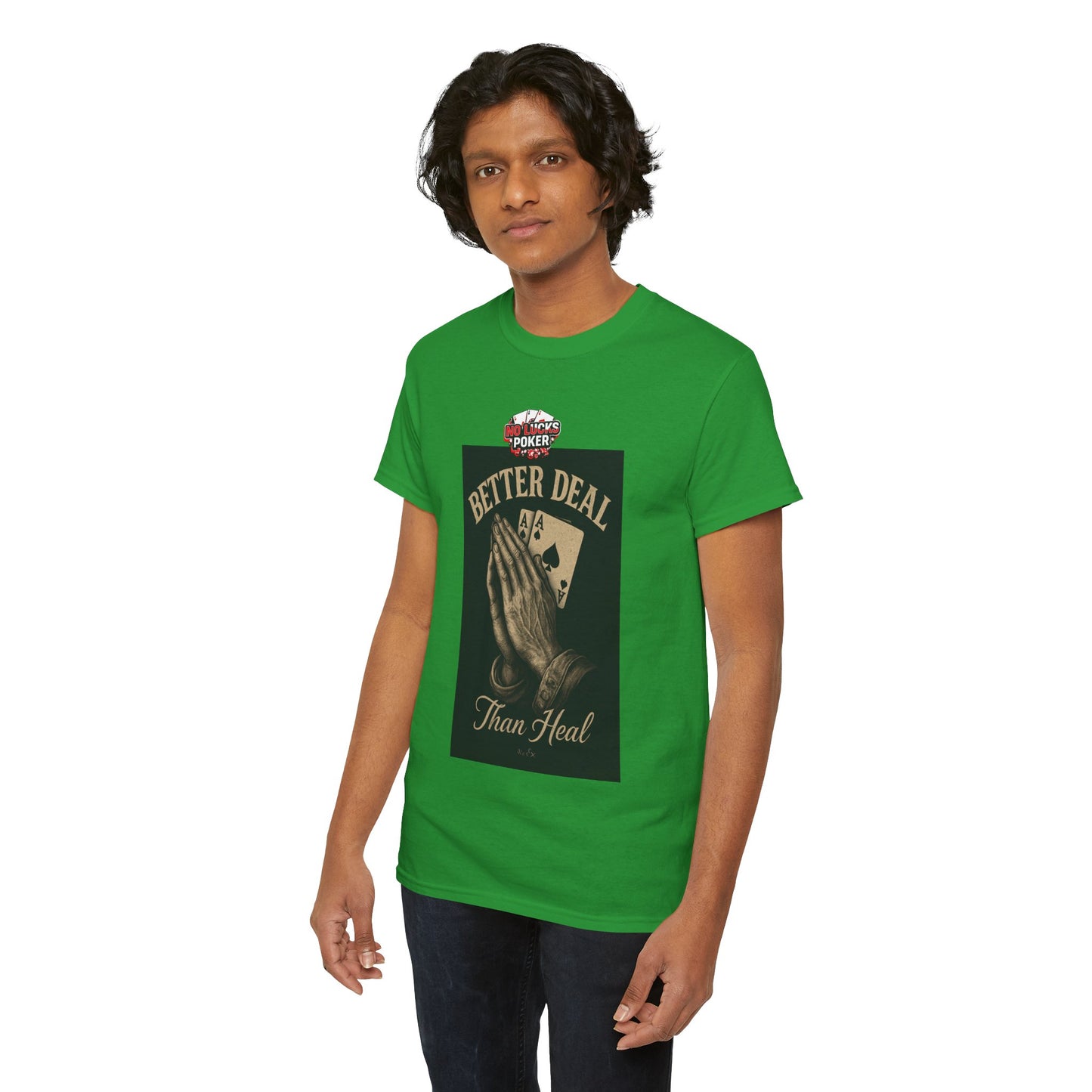 No Prayers Just Play Poker T-Shirt | Zero Lucks – Skill Over Superstition