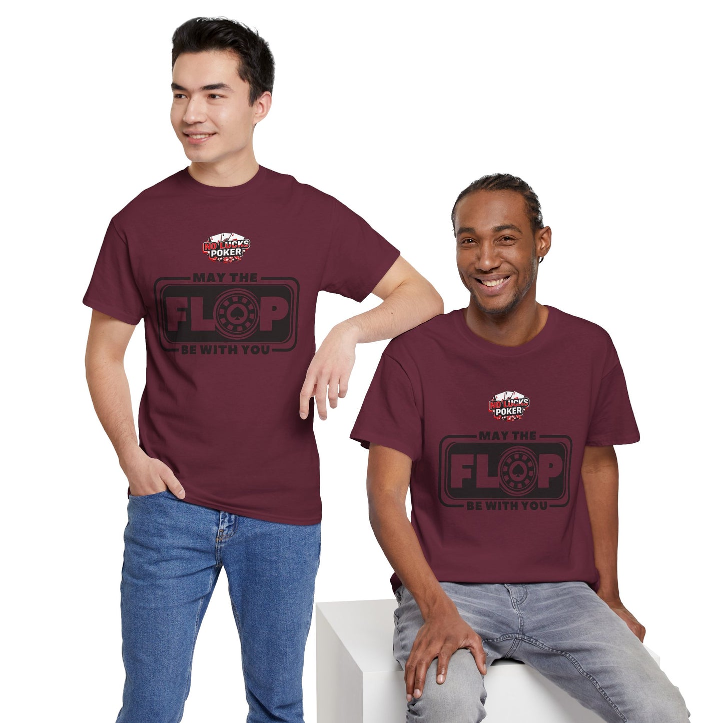 Zero Lucks – “May the Flop Be With You” Poker Logo Tee