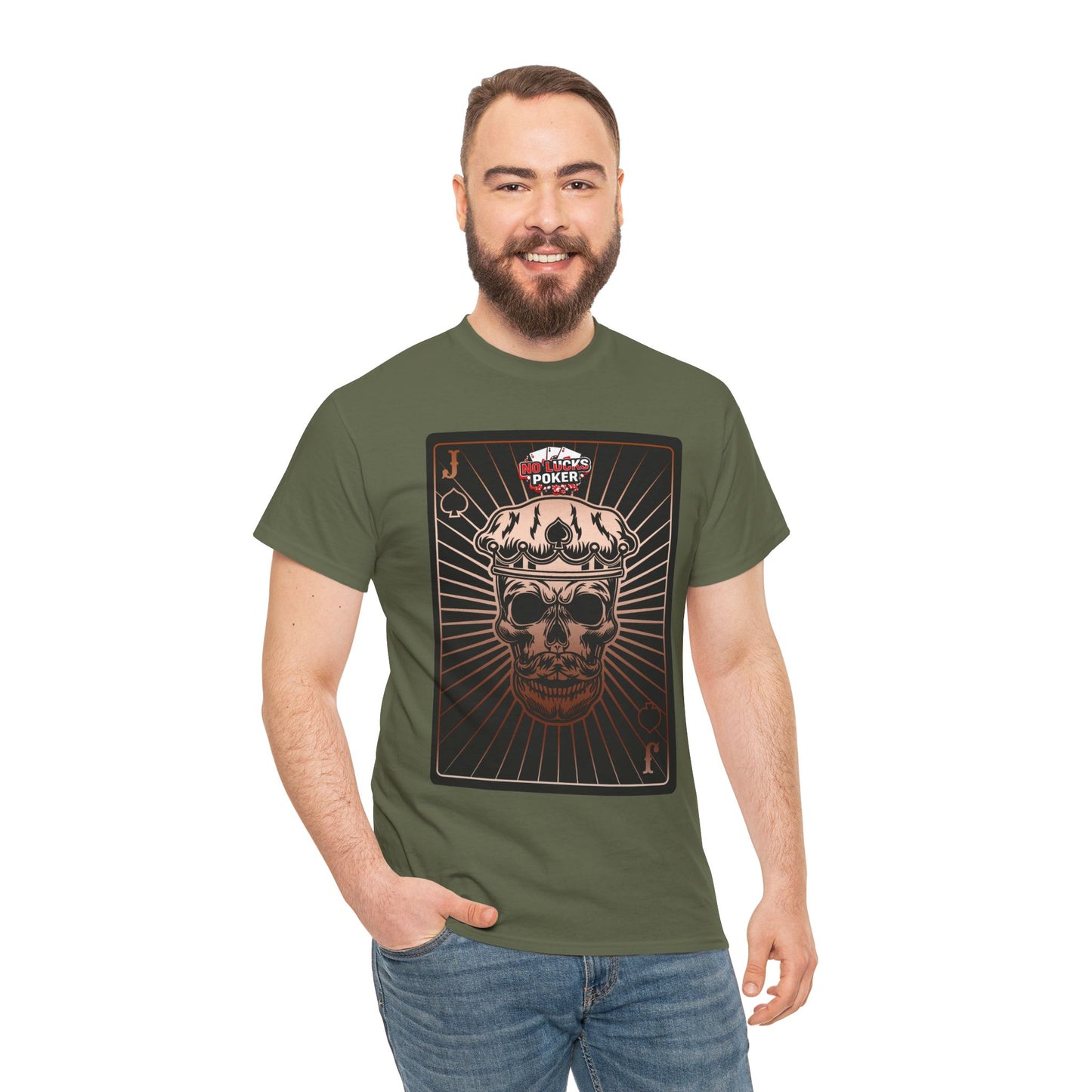 No Lucks Given – Jack Skull Crown of Spades Poker Tee (Copper Edition)