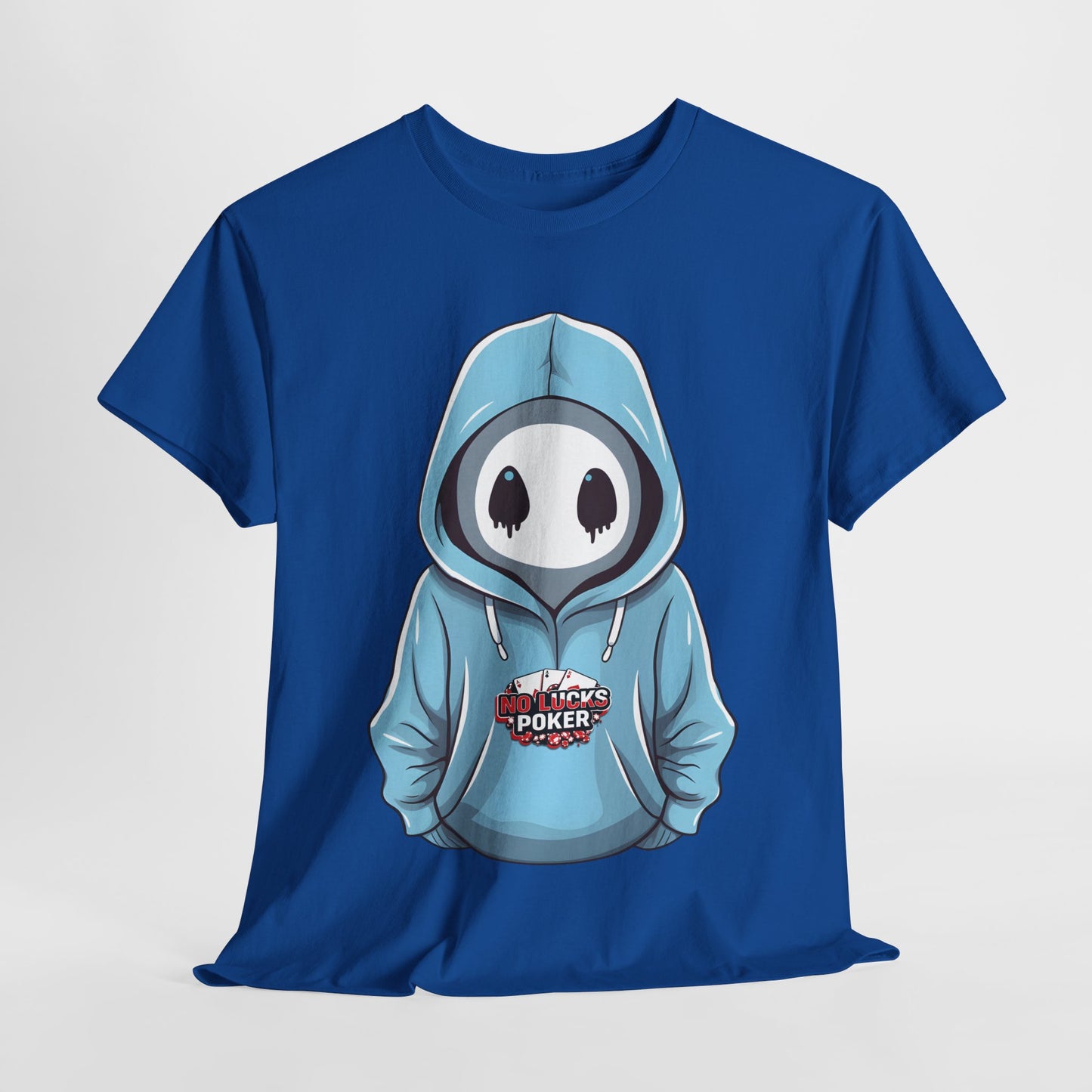 No Lucks Given – Mysterious Hoodie Player Poker Tee