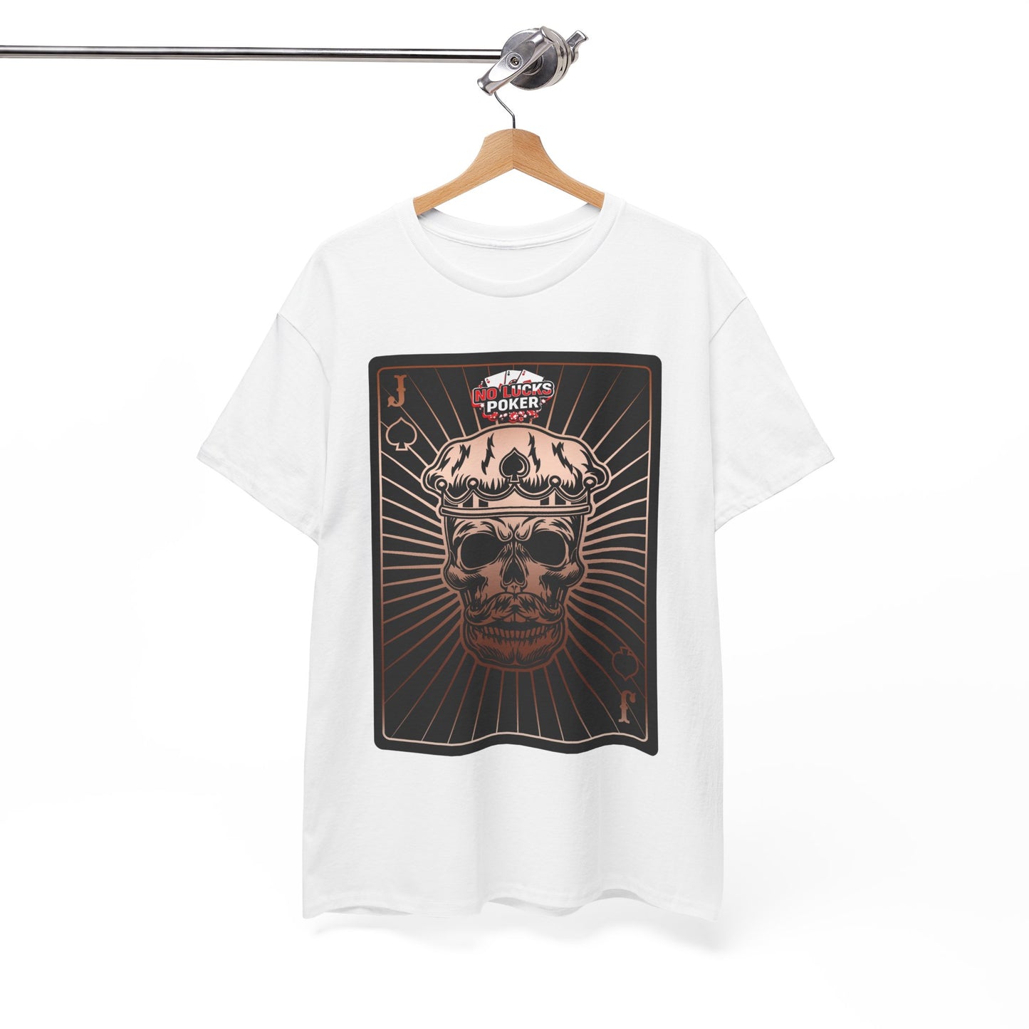 No Lucks Given – Jack Skull Crown of Spades Poker Tee (Copper Edition)