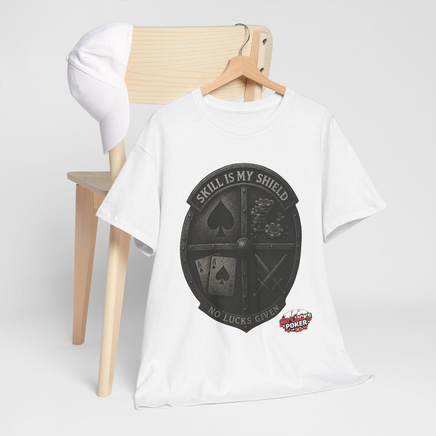 Stack or Shatter Poker T-Shirt | No Lucks Given – Skill Over Luck