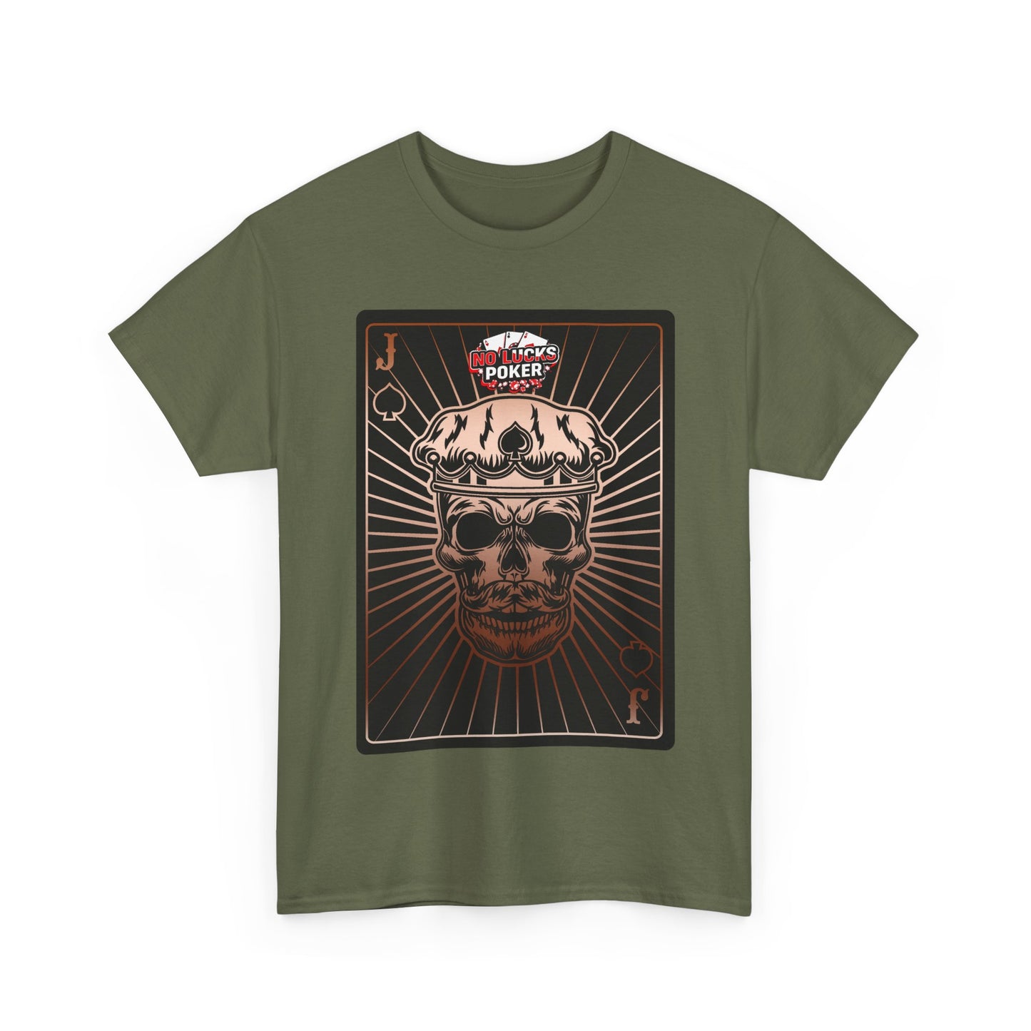 No Lucks Given – Jack Skull Crown of Spades Poker Tee (Copper Edition)
