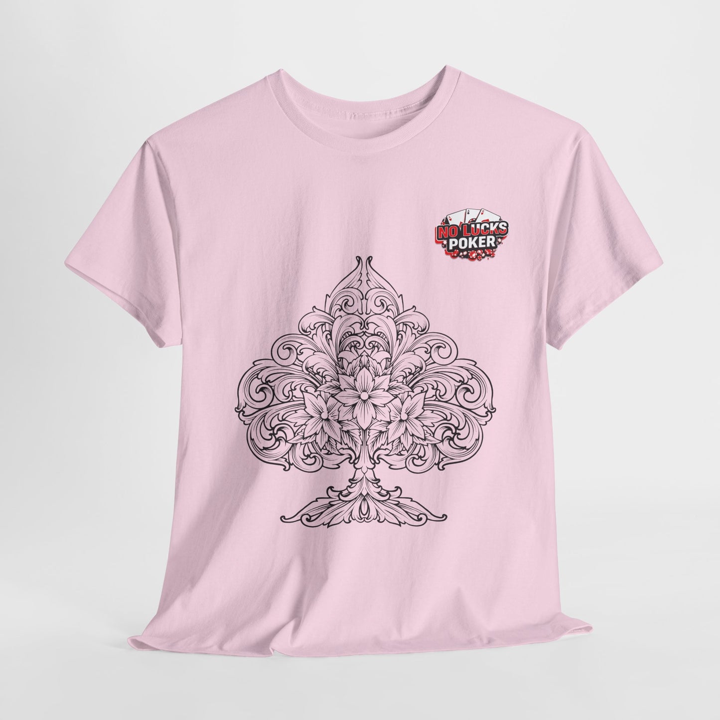 No Lucks Given – Spade Poker T-Shirt (Good Luck, All In)