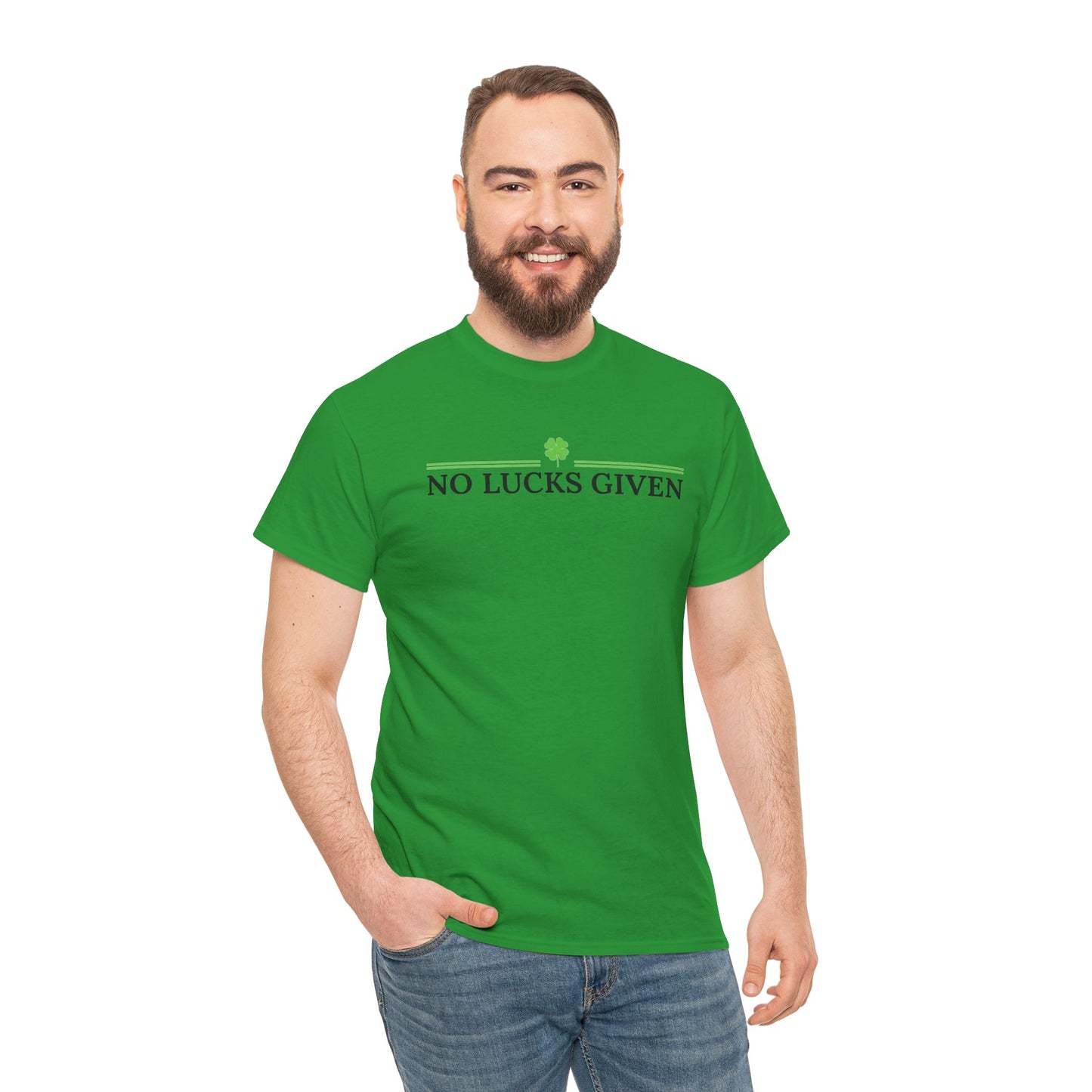 No Lucks Given – Classic Logo Poker Tee (Good Luck, All In)