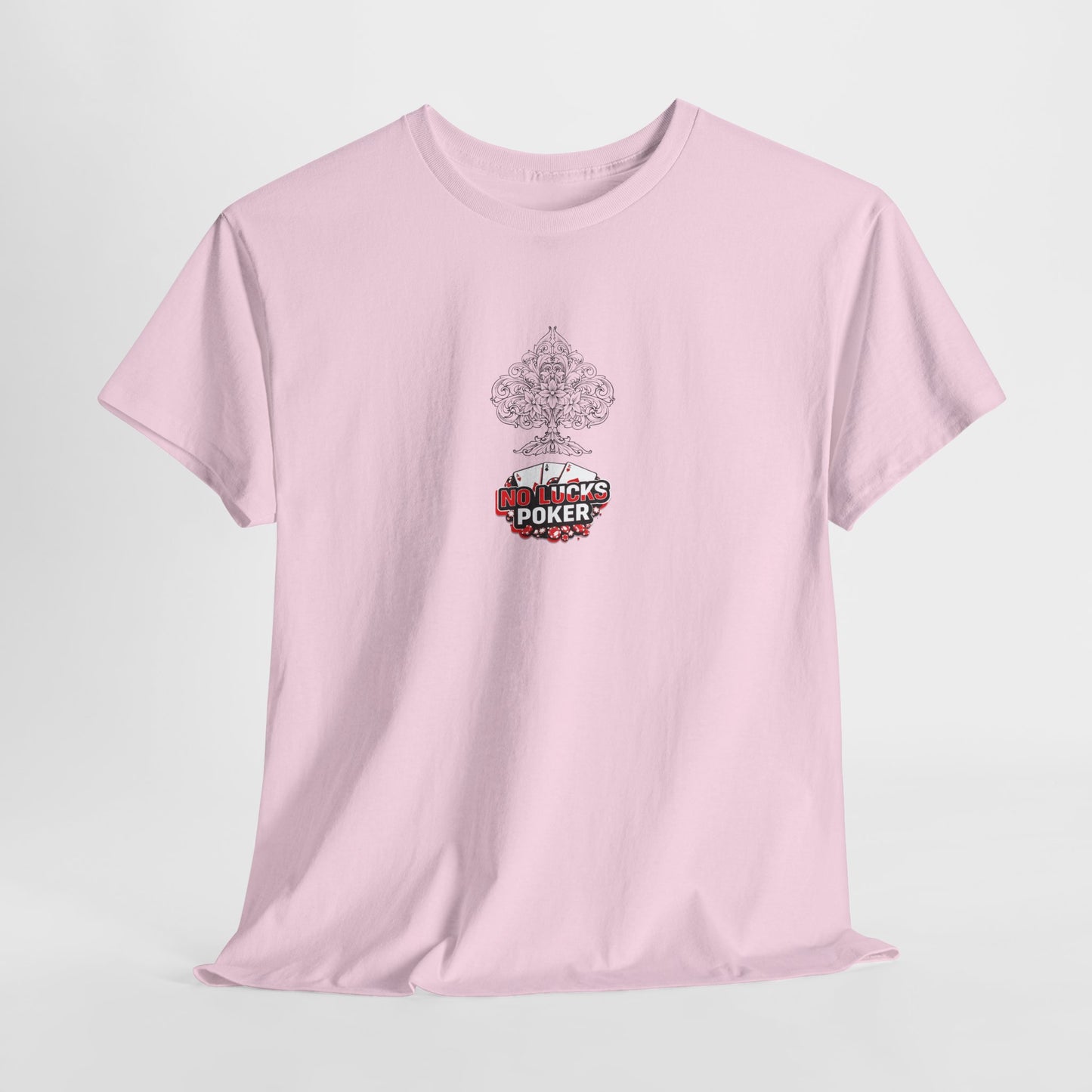 No Lucks Given Logo Poker T-Shirt | Built for Players, Not Luck
