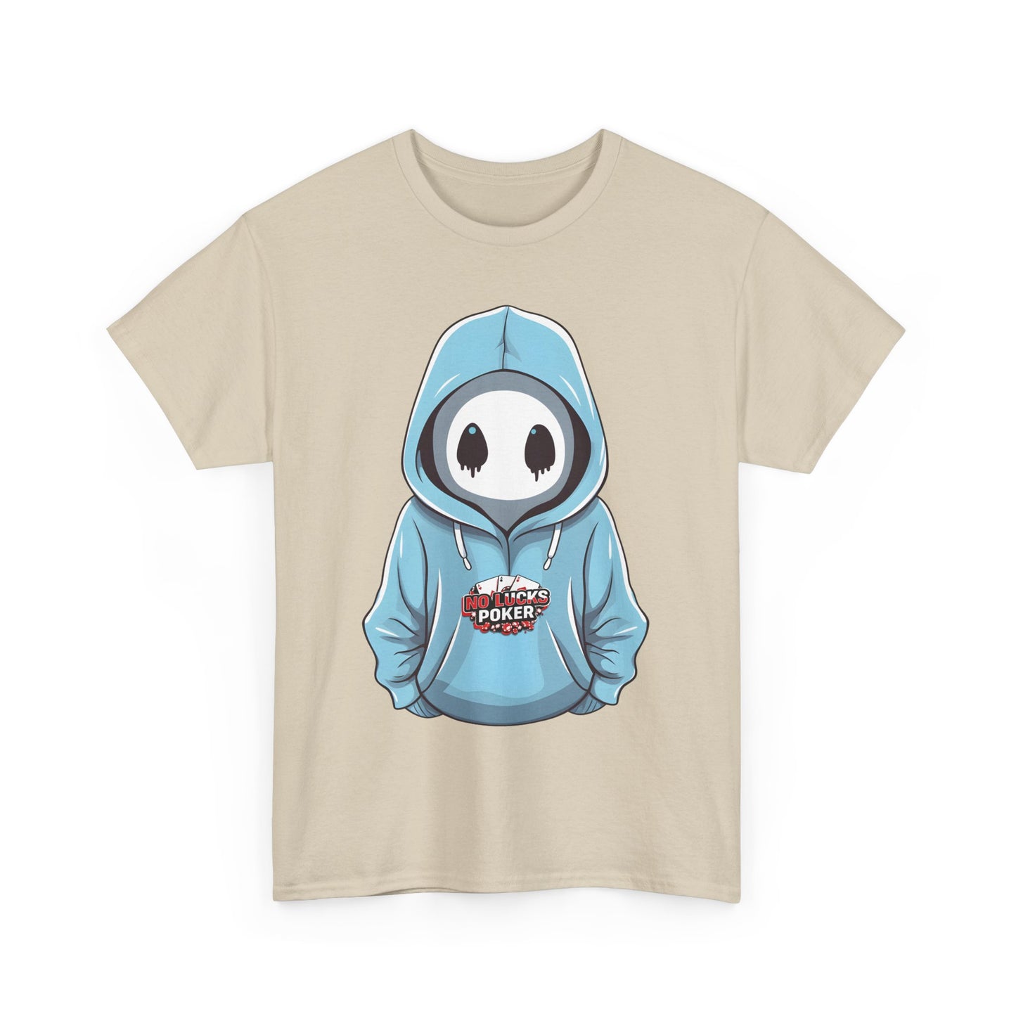 No Lucks Given – Mysterious Hoodie Player Poker Tee