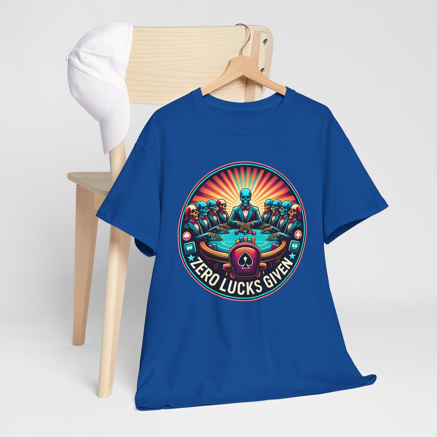 Zero Lucks Given unisex heavy cotton tee Poker Apparel
