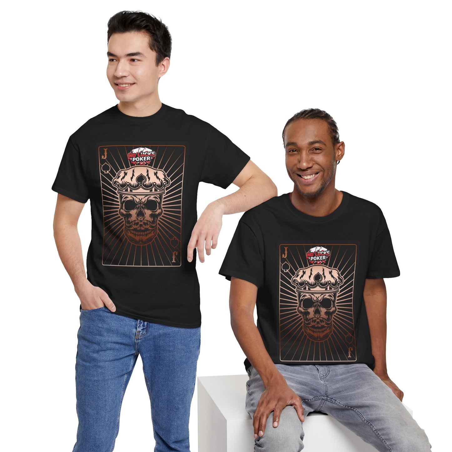 No Lucks Given – Jack Skull Crown of Spades Poker Tee (Copper Edition)