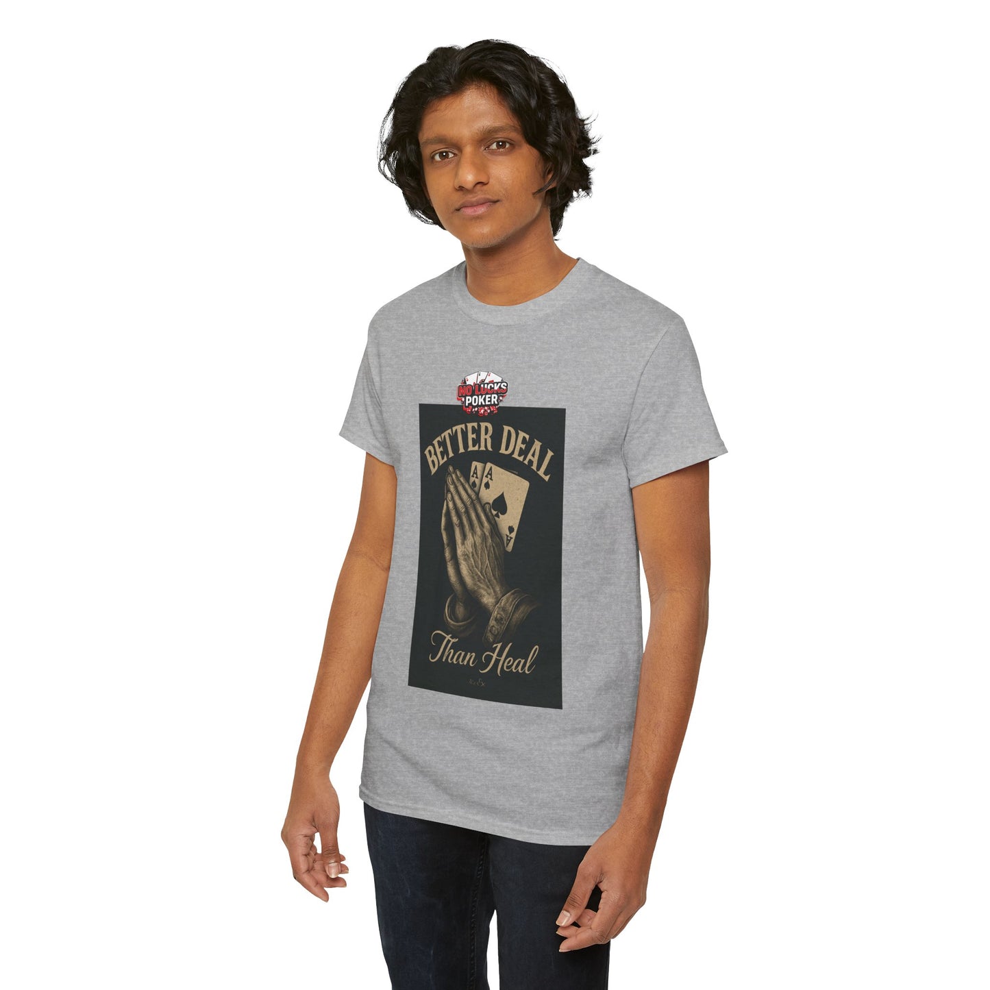 No Prayers Just Play Poker T-Shirt | Zero Lucks – Skill Over Superstition