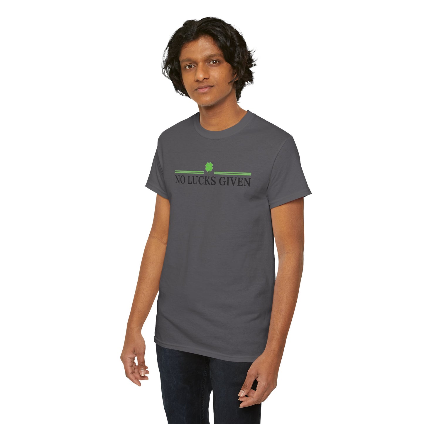 No Lucks Given – Classic Logo Poker Tee (Good Luck, All In)