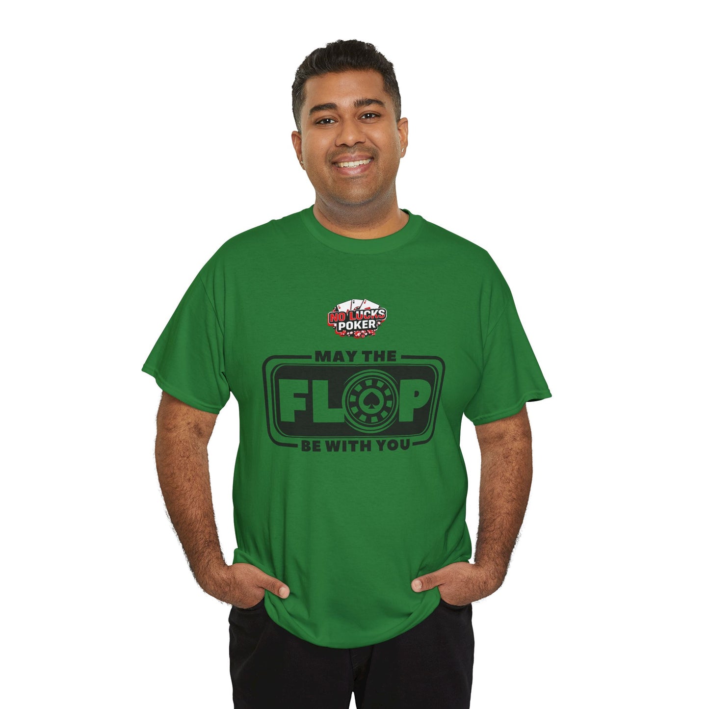 Zero Lucks – “May the Flop Be With You” Poker Logo Tee
