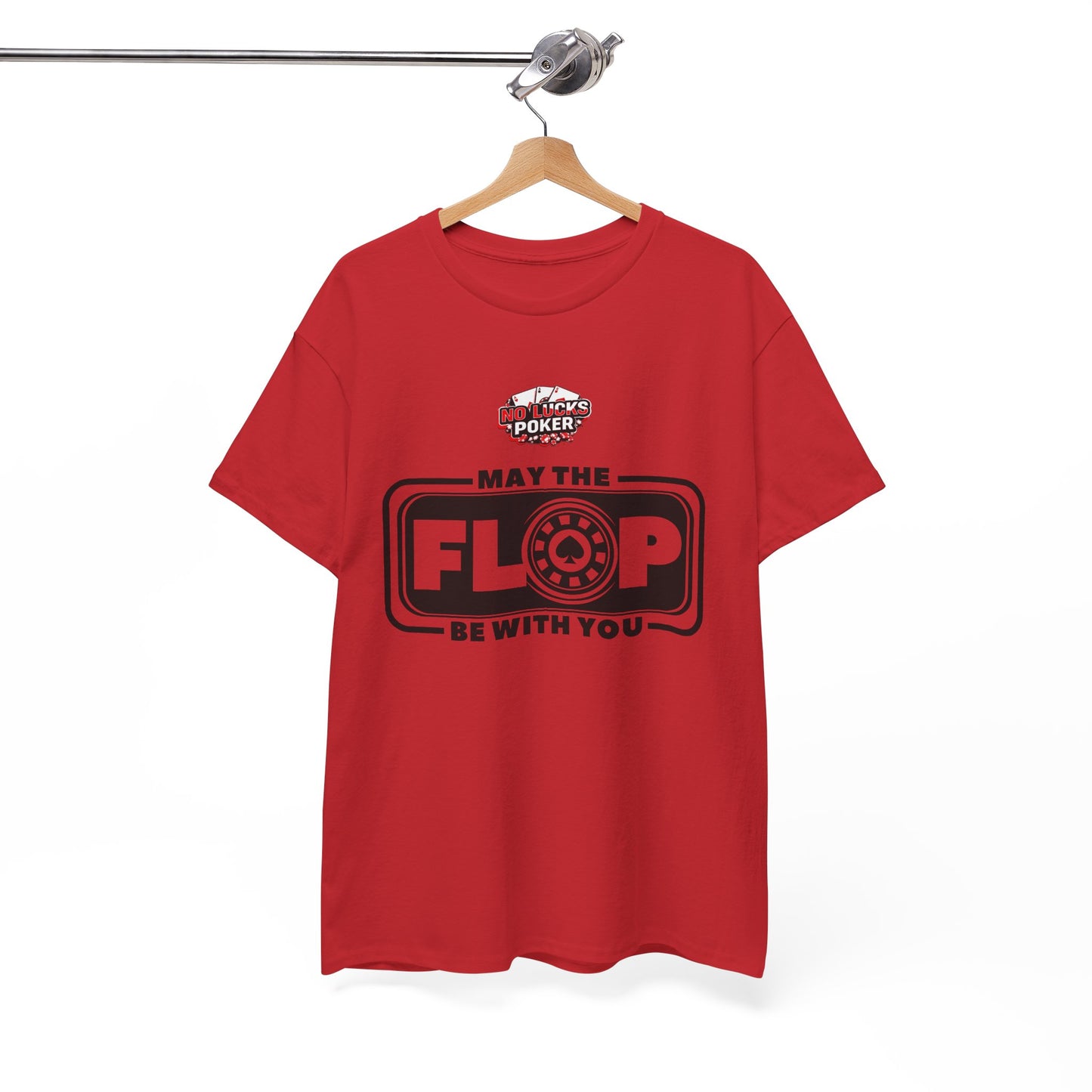 Zero Lucks – “May the Flop Be With You” Poker Logo Tee
