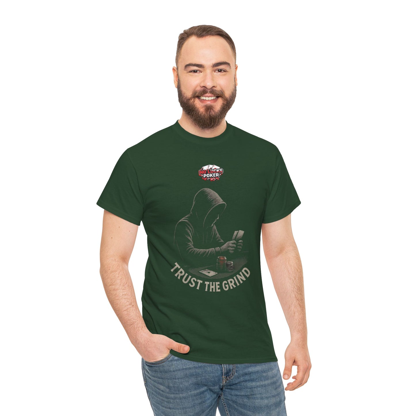 Trust the Grind Poker T-Shirt | Zero Lucks – Play Sharp